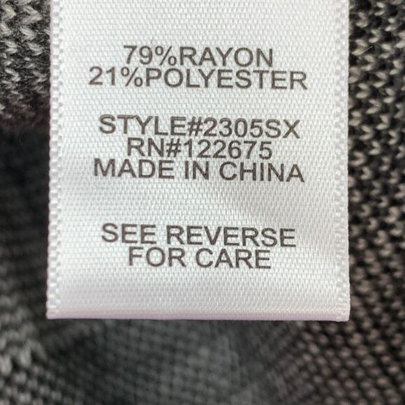 Lety & Me Sweater Women Large Black Striped Crew Neck Long Sleeve Pullover - Picture 7 of 9